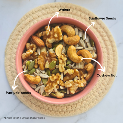 Fresh Bulk Low Carb Trail Mix | cashew | walnut | sunflower seeds | pumpkin seeds