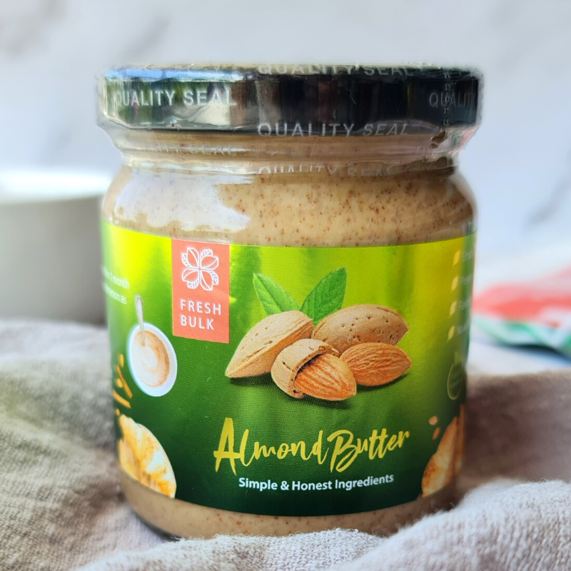 Fresh Bulk Pure Almond Butter CHUNK / no sugar / no salt